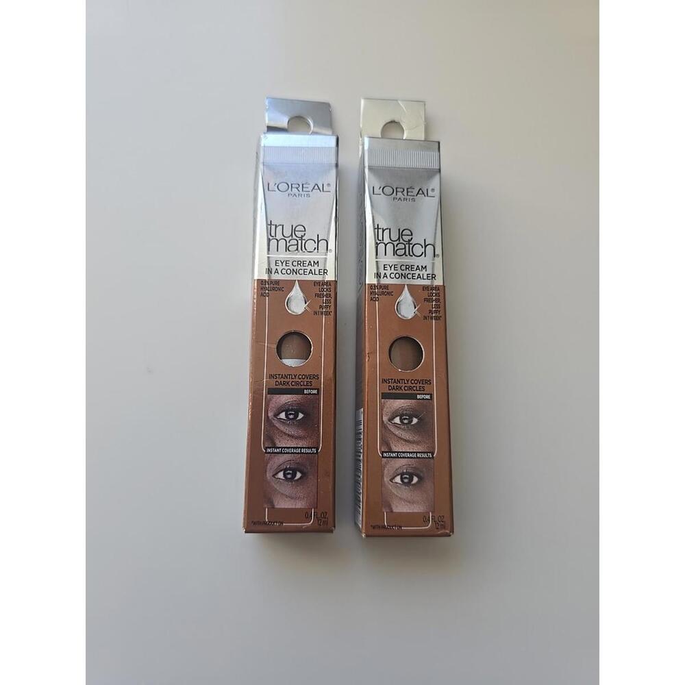2 PACK NEW L'oreal True Match Eye‎ Cream Concealer New In Package